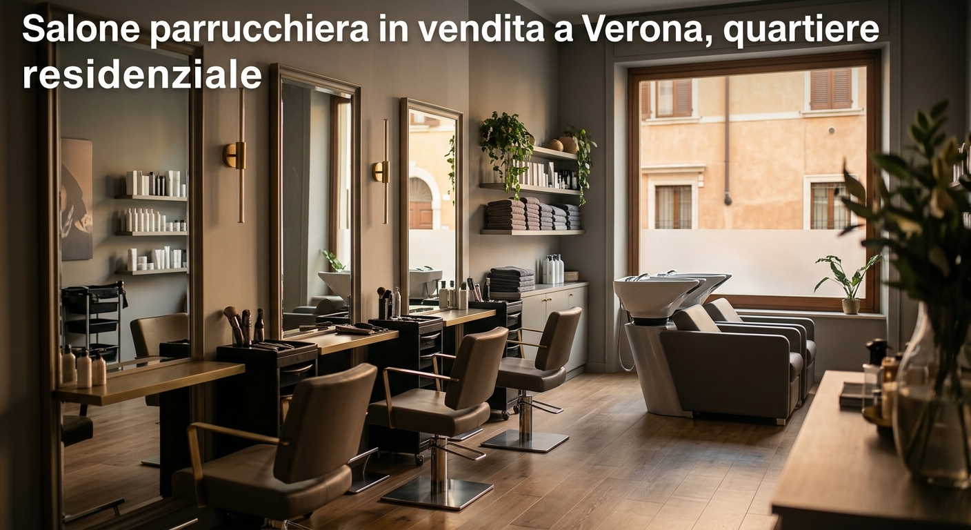 Salone parrucchiera in vendita a Verona, quartiere residenziale