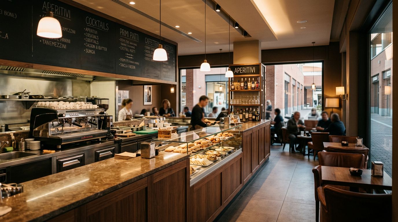 Caffetteria Tavola Fredda con Cucina in Centro Commerciale a Parma