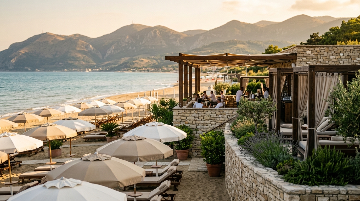 Complesso balneare sul mare
