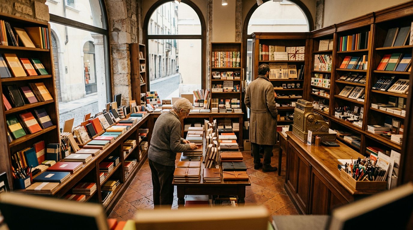 Storica cartoleria a Verona, elevato fatturato, possibilità acquisto muri