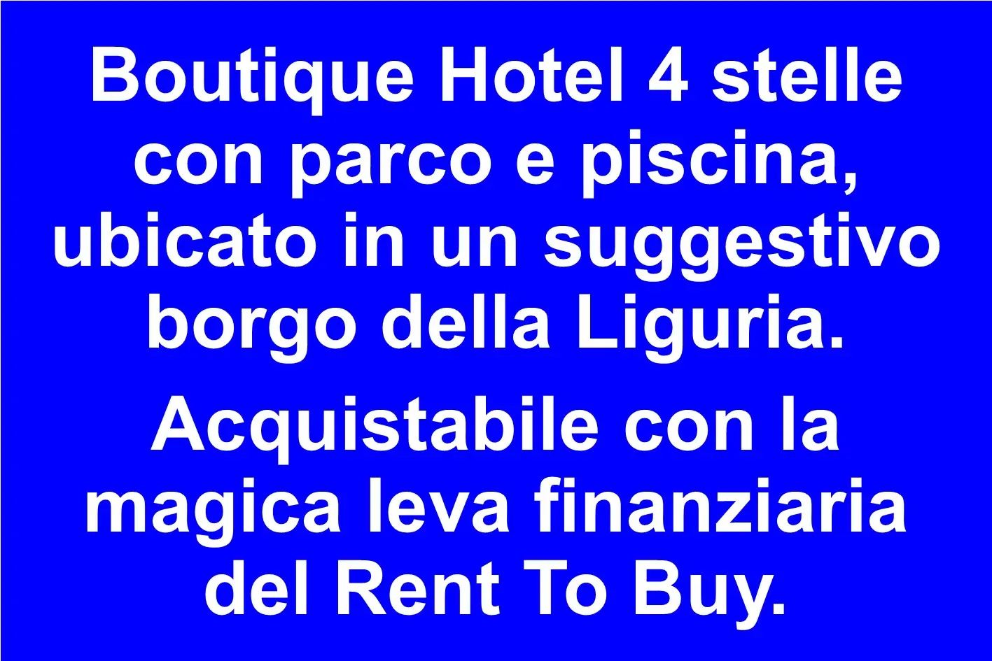 Boutique Hotel 4 Stelle con Piscina tra Sanremo e Savona