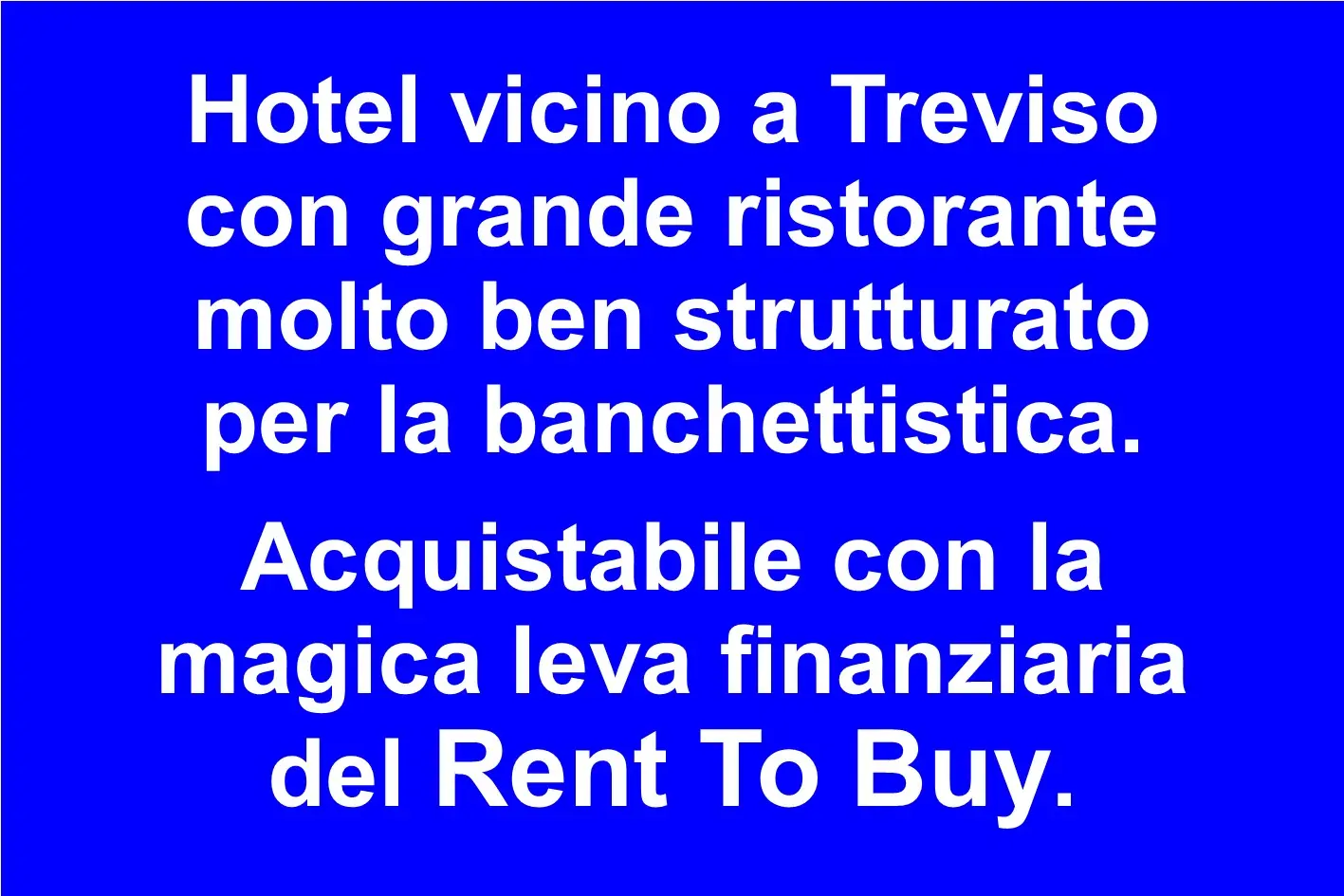 Hotel business in Veneto con 50 camere e ampi spazi per eventi