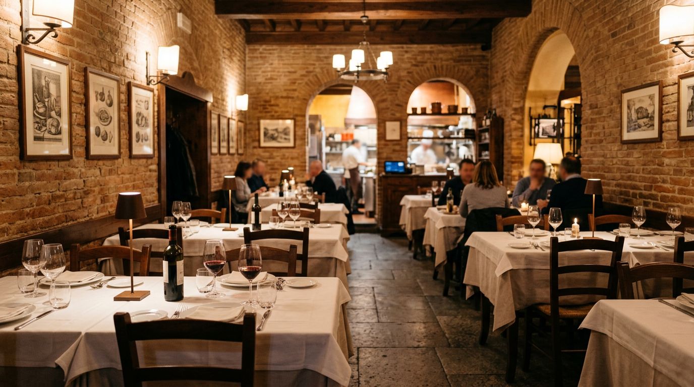 Storica Osteria Ristorante a Bologna: Attività Avviata con Ottimi Incassi