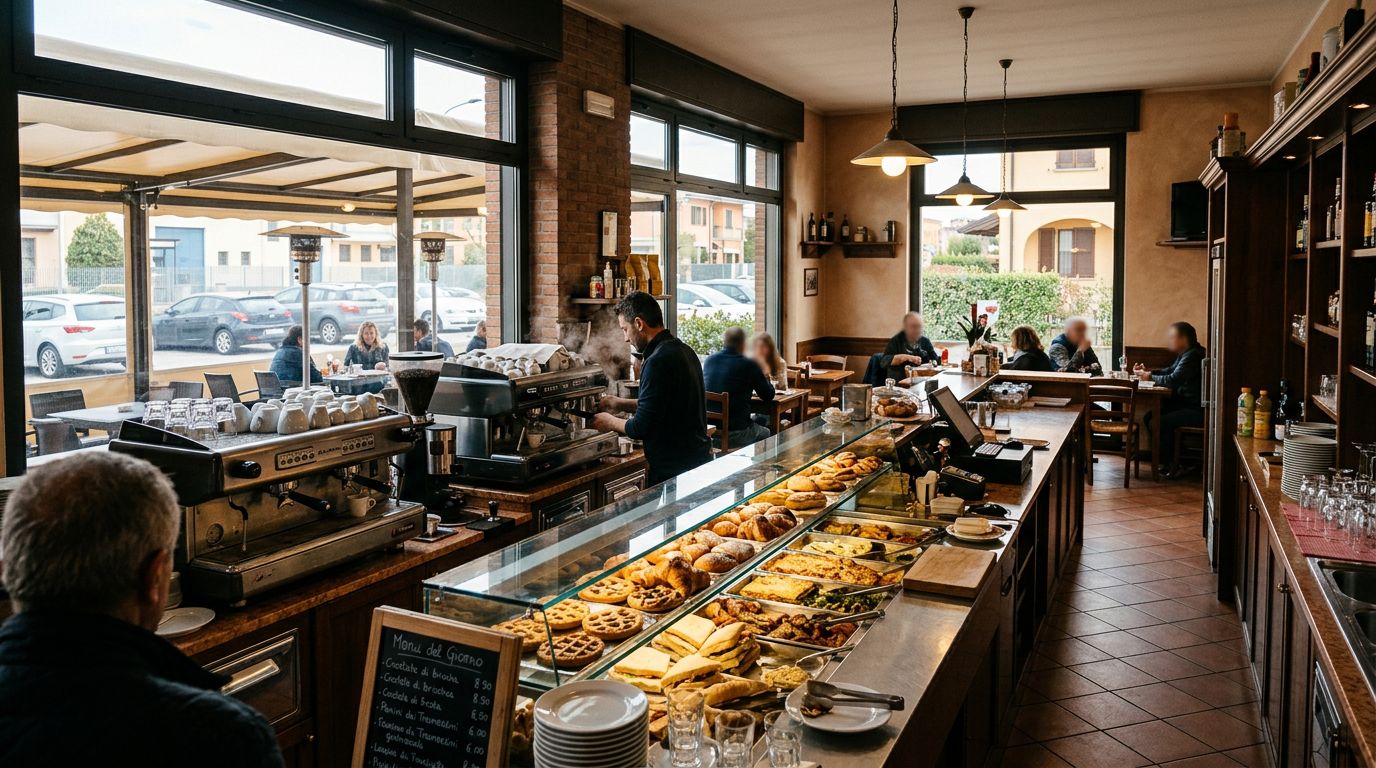 Bar Tavola Fredda con Gastronomia in Zona Industriale a Piacenza
