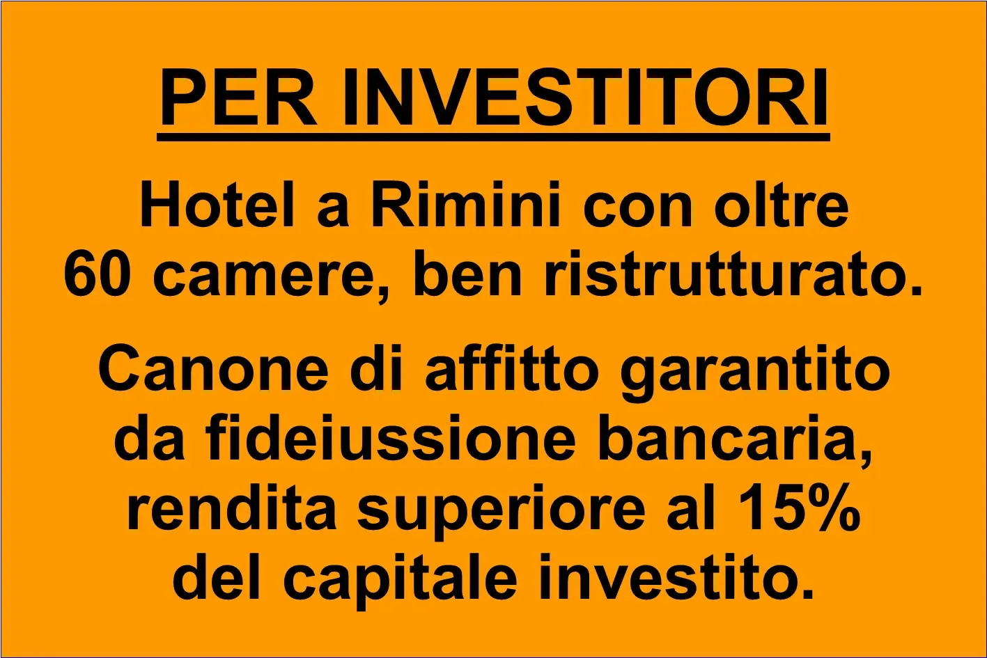 Hotel Ristrutturato in Emilia-Romagna con Rendita Garantita del 15%