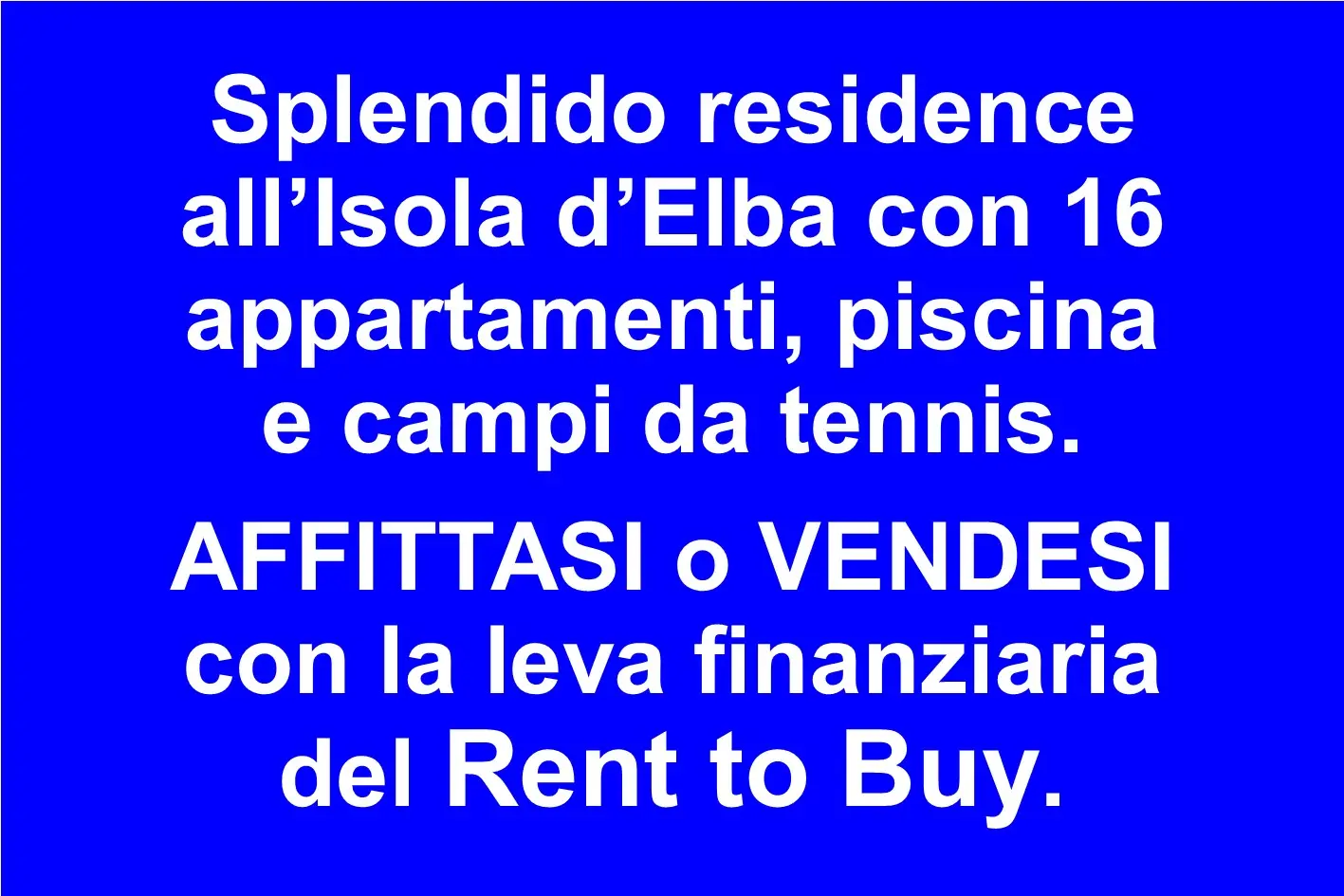 Residence con piscina e campi da tennis all'Isola d'Elba