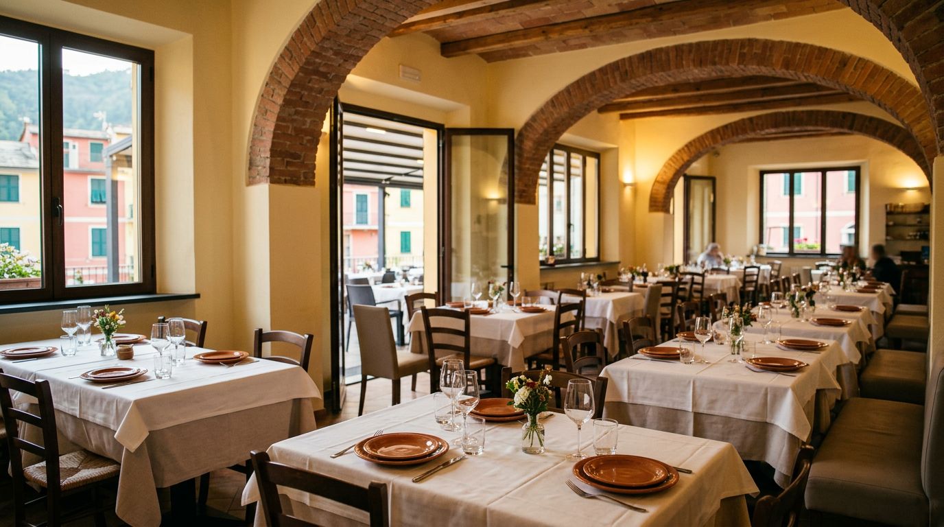 Ristorante in Valbisagno, Genova, con 100 posti a sedere e licenza completa