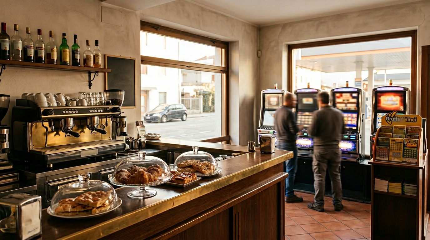 Bar con Slot e Gratta & Vinci fronte strada a Sedico, Belluno