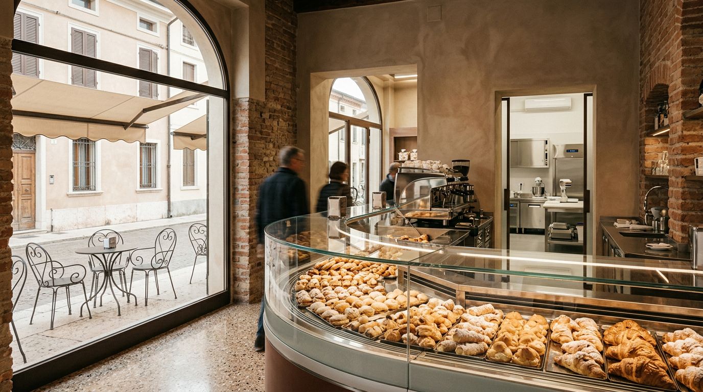 Vendesi Pasticceria Bar con Laboratorio a Lugagnano, Verona