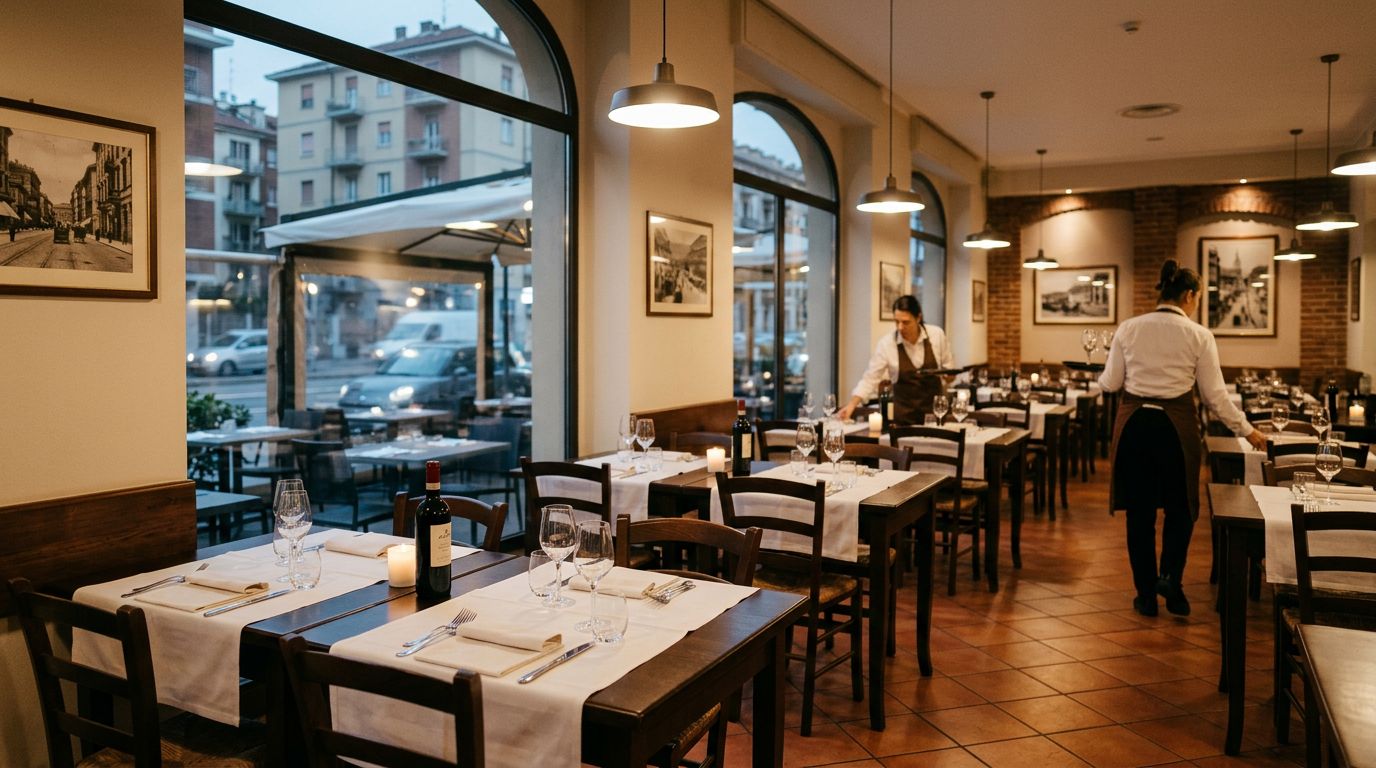 Ristorante con 120 posti a sedere in posizione strategica a Torino