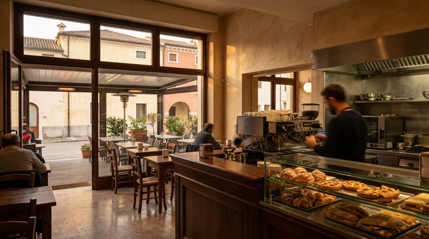 Vendesi Bar Paninoteca Attrezzato con Cucina a Vedelago (TV)