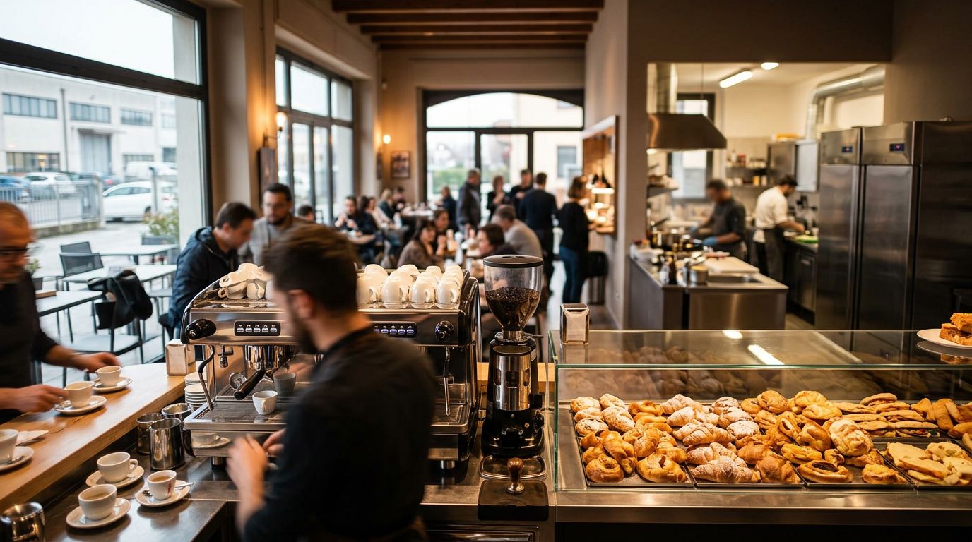 Bar con Cucina in Zona Industriale a Padova, Alto Incasso Giornaliero