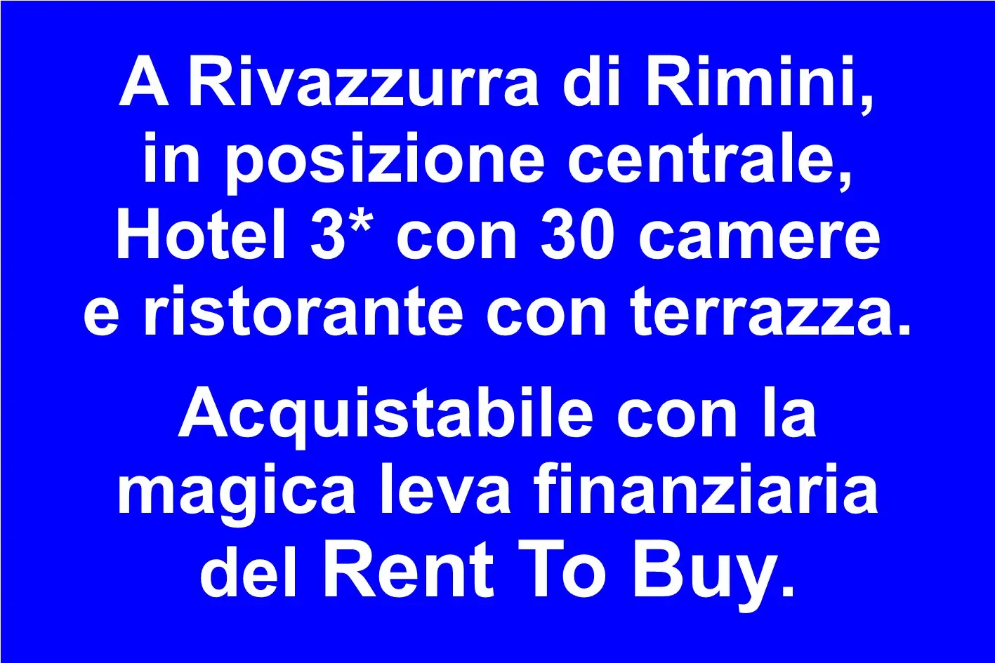 Hotel 3 Stelle con Ristorante in Posizione Strategica a Rimini