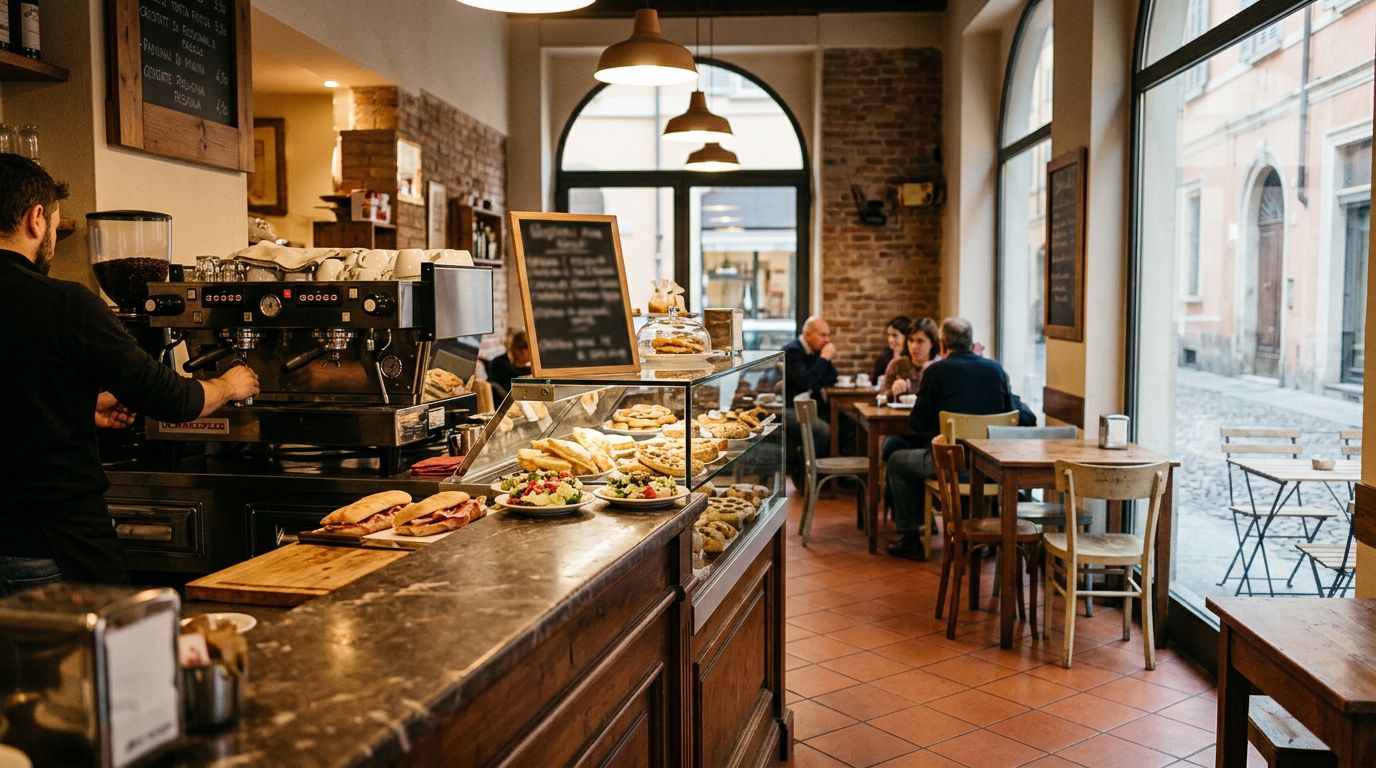 Bar Tavola Fredda con Gastronomia in Parma ZTL Piazza Ghiaia