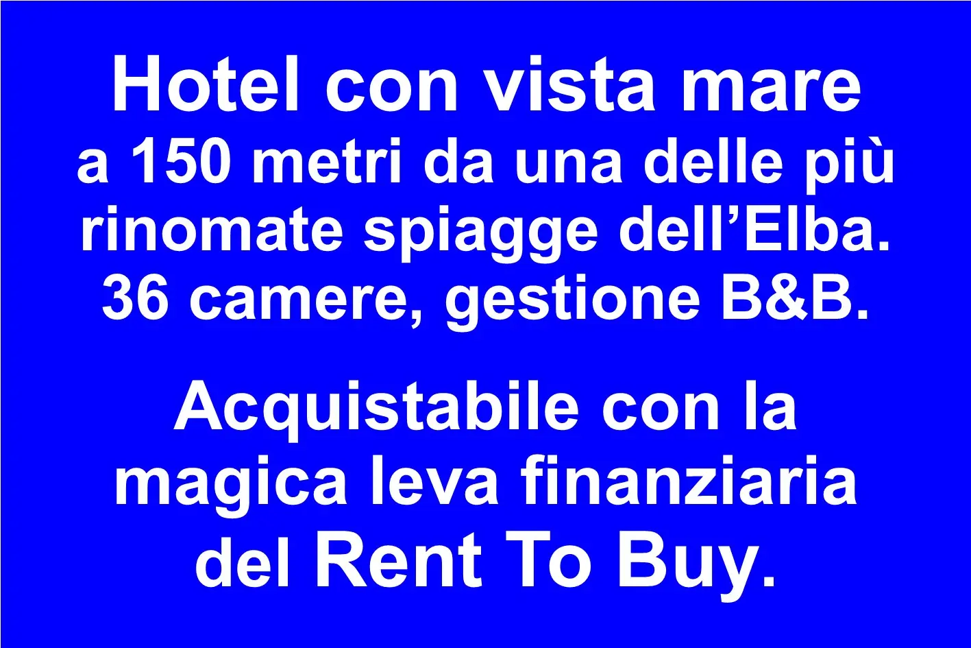 Hotel 3 Stelle con Vista Mare all'isola d'Elba