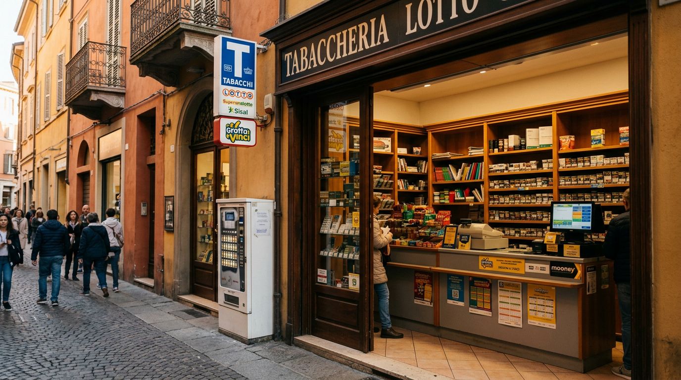 Tabaccheria Lotto Sisal in Zona ZTL di Forte Passaggio a Parma