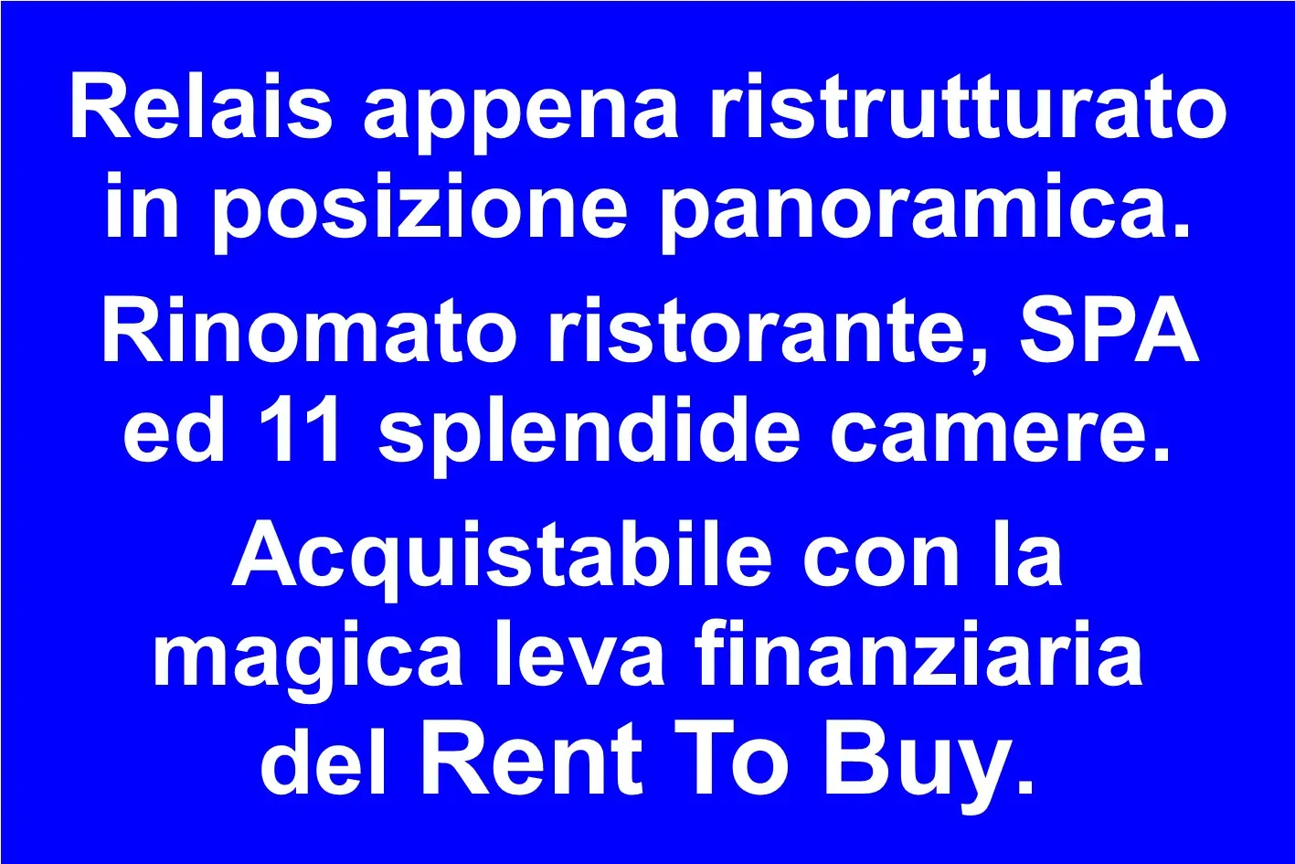 Relais con ristorante panoramico e SPA nelle Marche