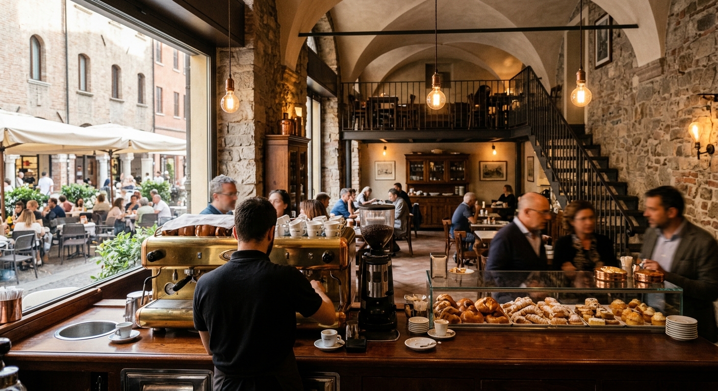 Vendesi Bar Bistrot di 350 mq con Plateatico a Mantova Centro Storico