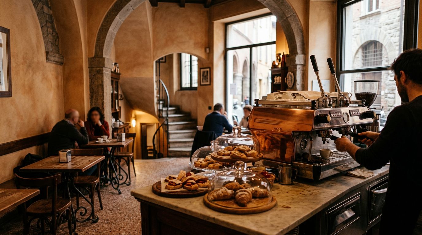 Storica Caffetteria con piccola cucina in zona ZTL a Piacenza