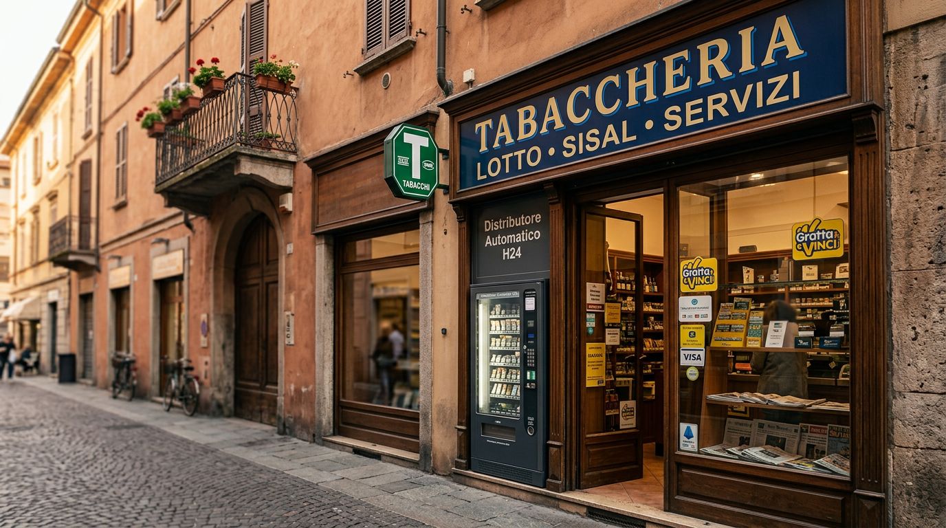 Tabaccheria Lotto Sisal in Centro Storico a Cremona con Distributore Sigarette