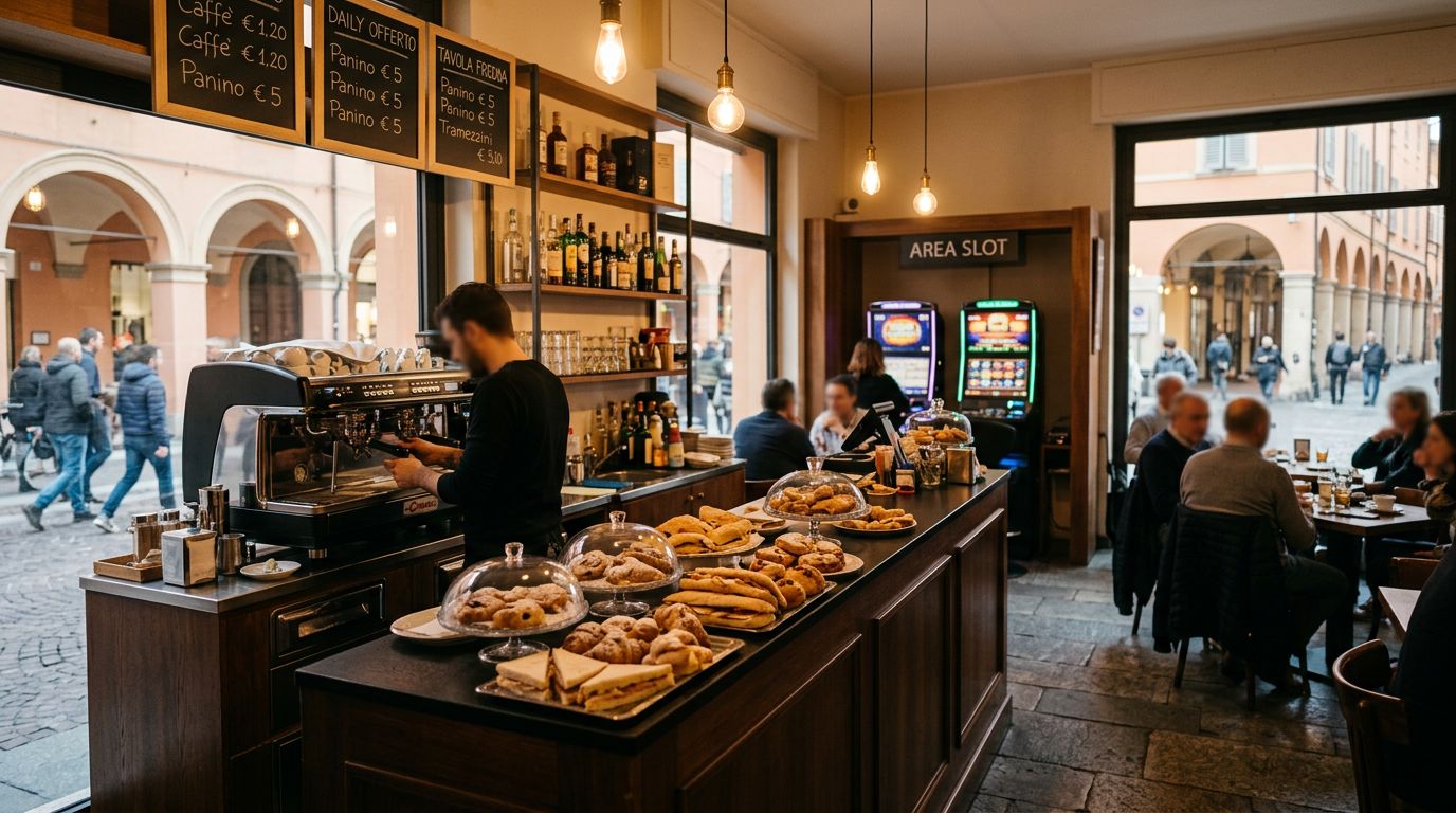 Bar Tavola Fredda con Slot in Zona di Forte Passaggio a Reggio Emilia