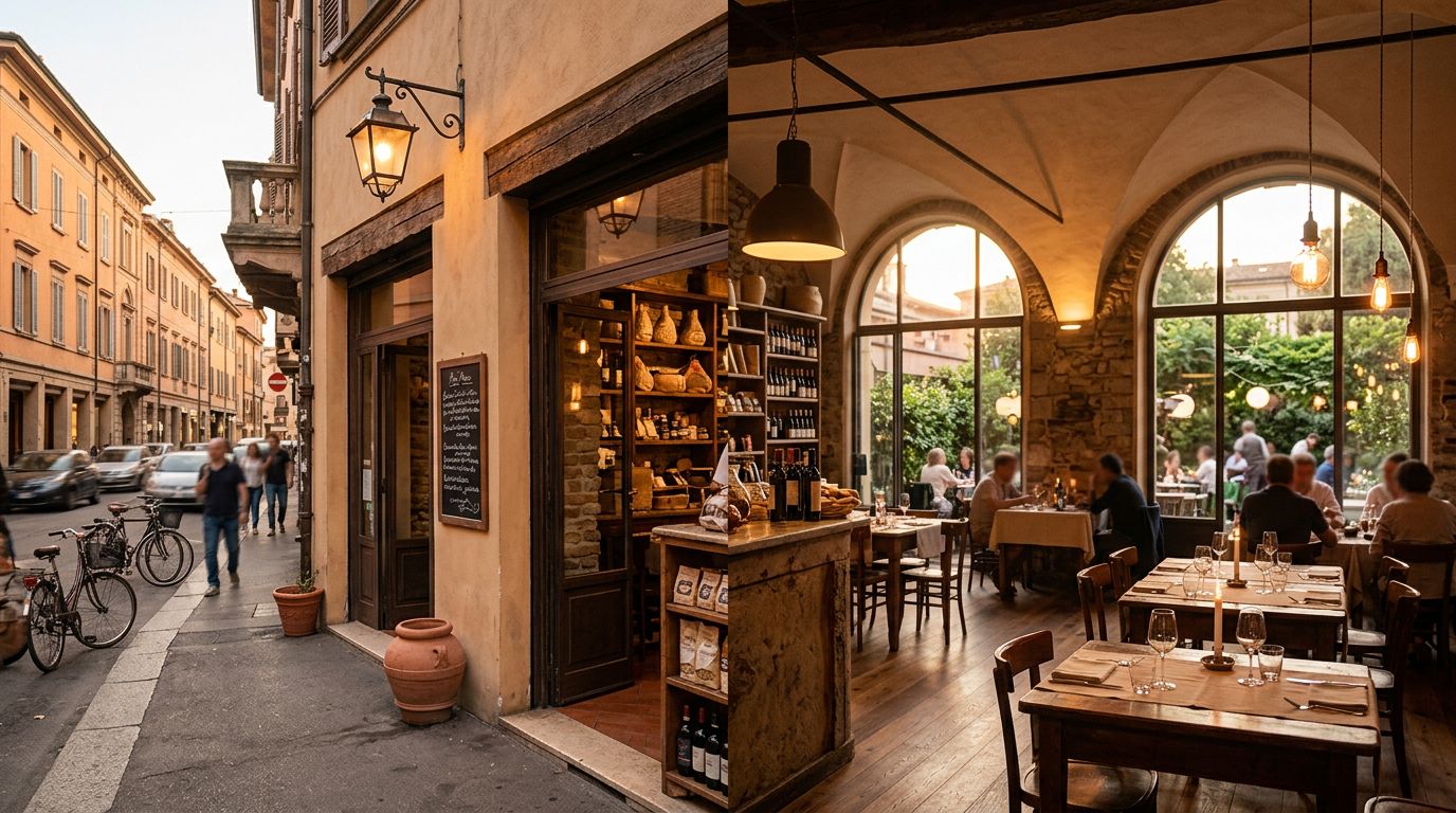 Storico caffè ristorante food shop a Parma