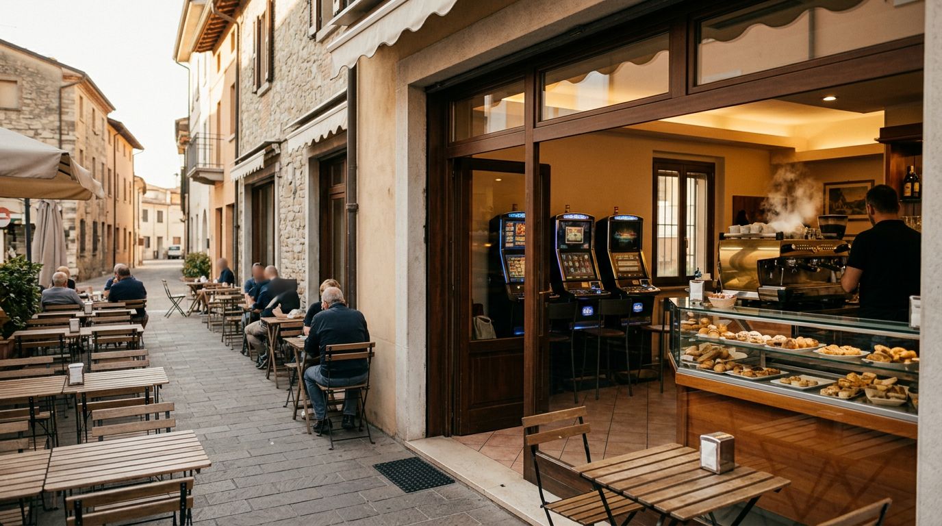 Bar con Slot in Vendita a Rodigo (Mantova) con Ampio Plateatico