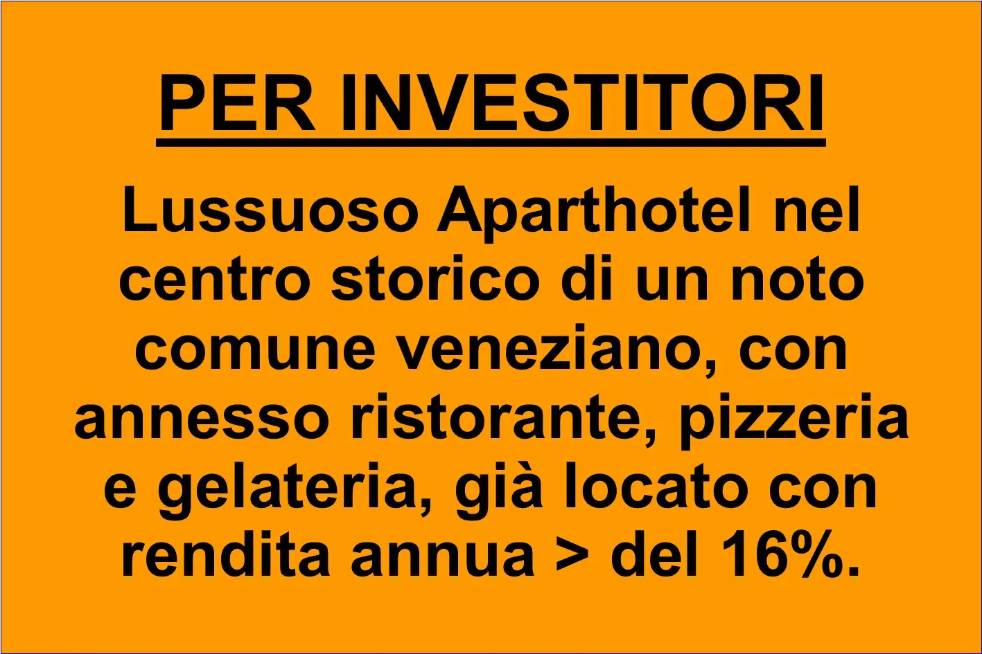 Aparthotel con ristorante e alta rendita nel cuore di Venezia