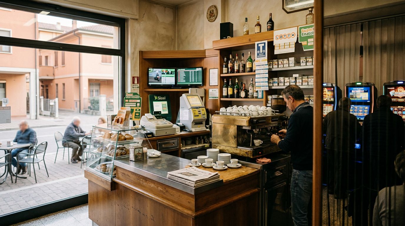 Bar Tabacchi Lotto Sisal Scommesse con 9 Slot a Vignola