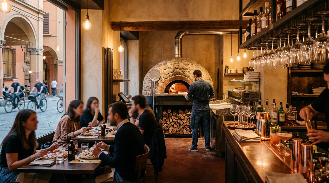 Pizzeria contemporanea avviata nel cuore di Bologna con elevati incassi
