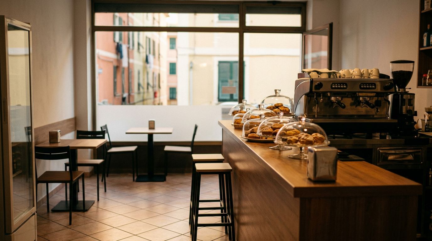 Bar Caffetteria in Zona Residenziale a San Fruttuoso/Marassi, Genova