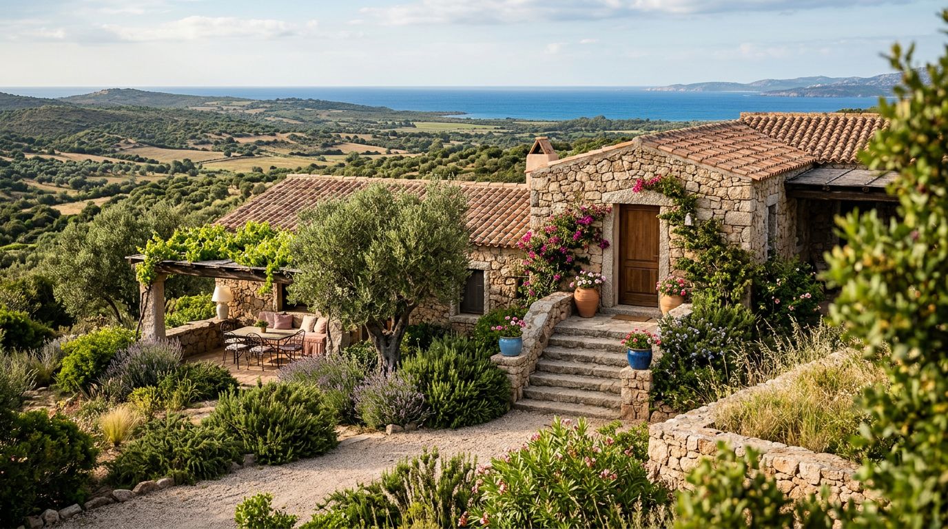 Opportunità di B&B e non solo con vista mare e terreno di 35 ettari in Sardegna