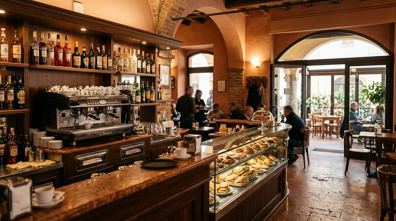 Caffetteria con cucina e dehor in posizione centrale a Piacenza