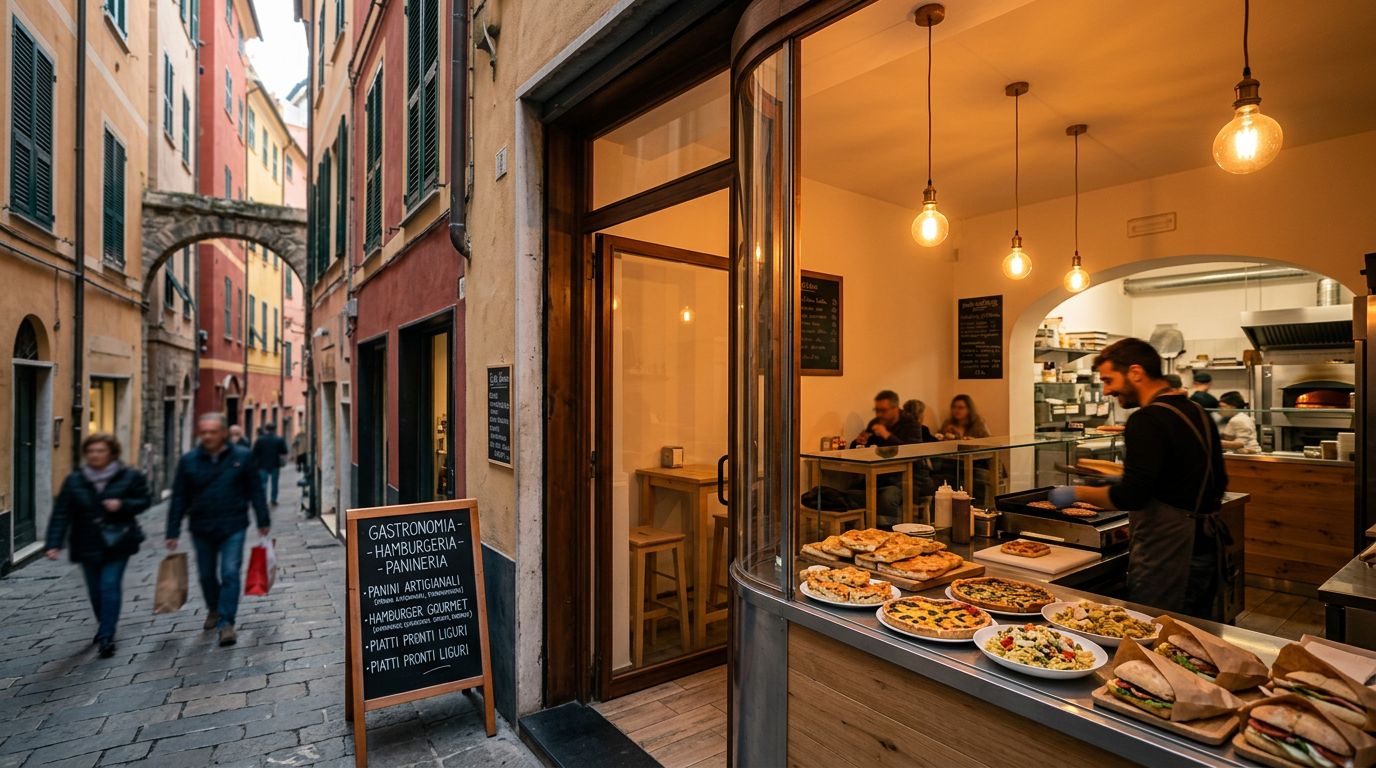 Gastronomia, Hamburgeria e Panineria in Zona Erbe/Porta Soprana, Genova