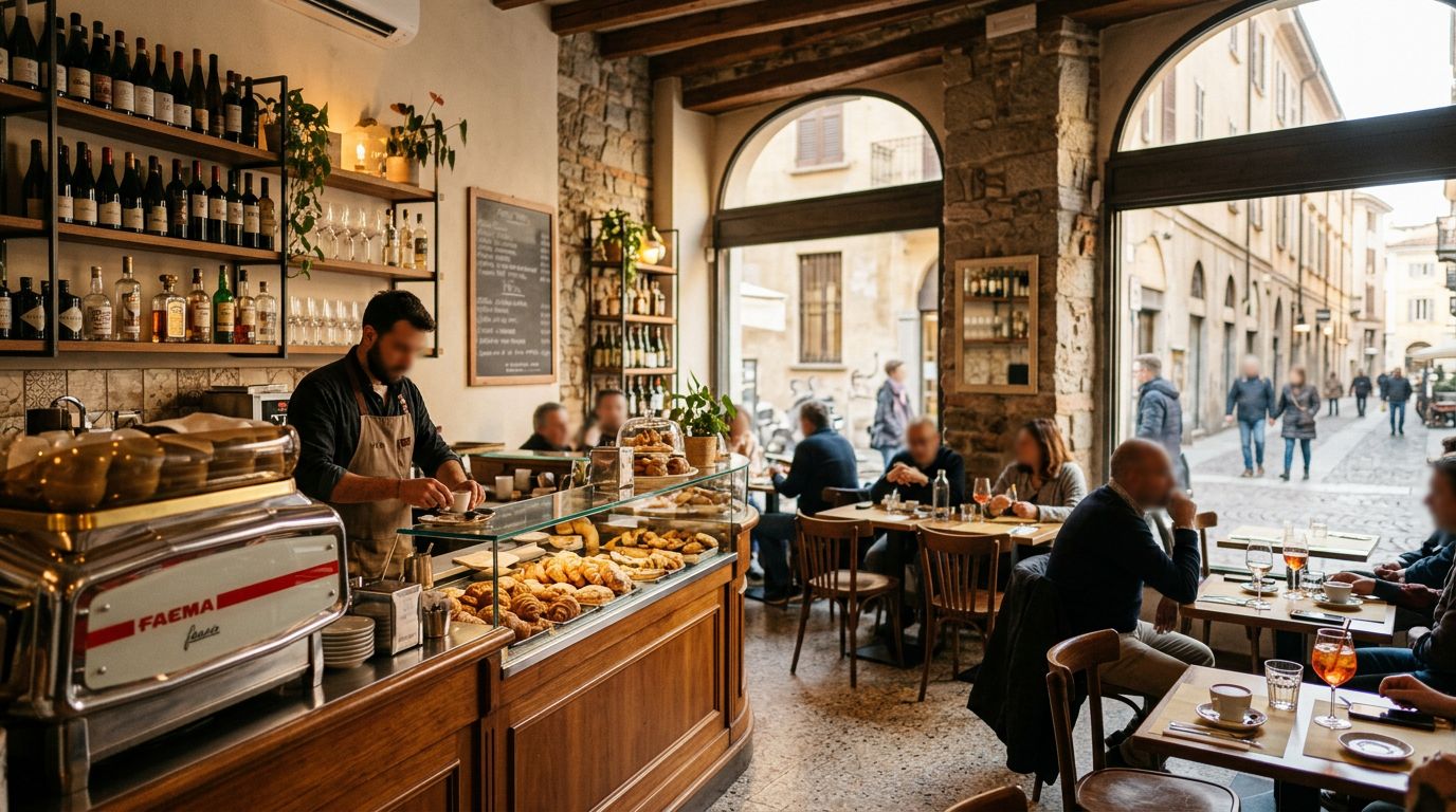 Caffetteria, cucina e aperitivi in vendita nel centro città di Pavia
