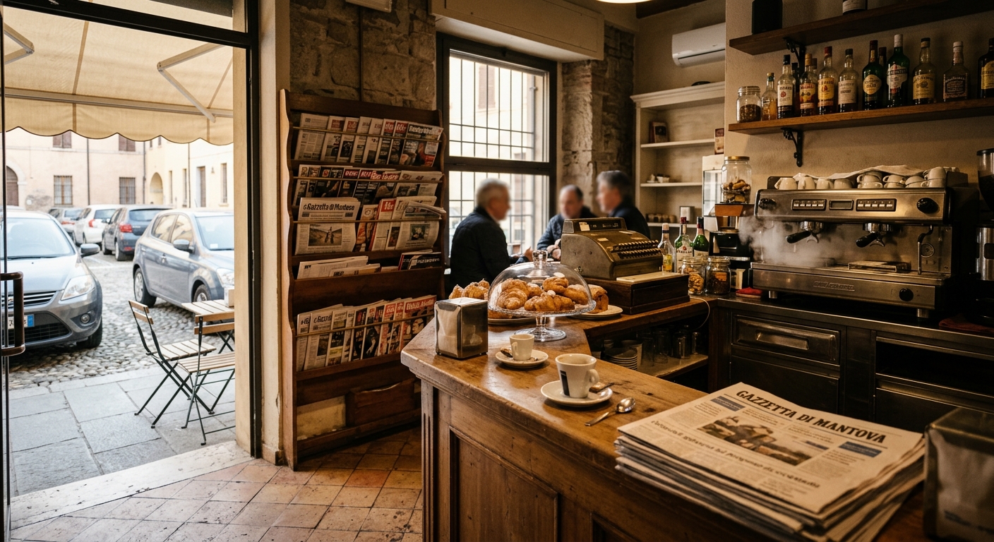 Bar Edicola in Vendita a Marcaria, Ottima Posizione con Parcheggio