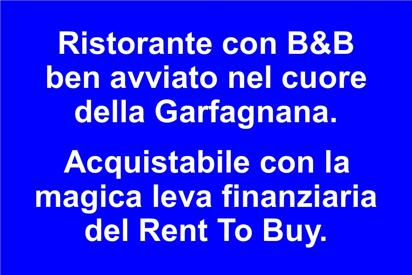 Ristorante con B&B di 6 camere nel cuore della Garfagnana