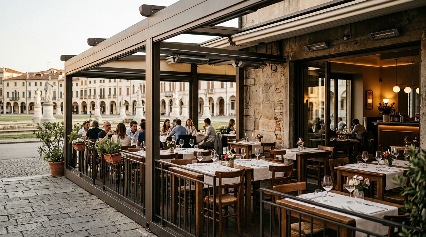 Ristobar con ampio plateatico in Prato della Valle, Padova