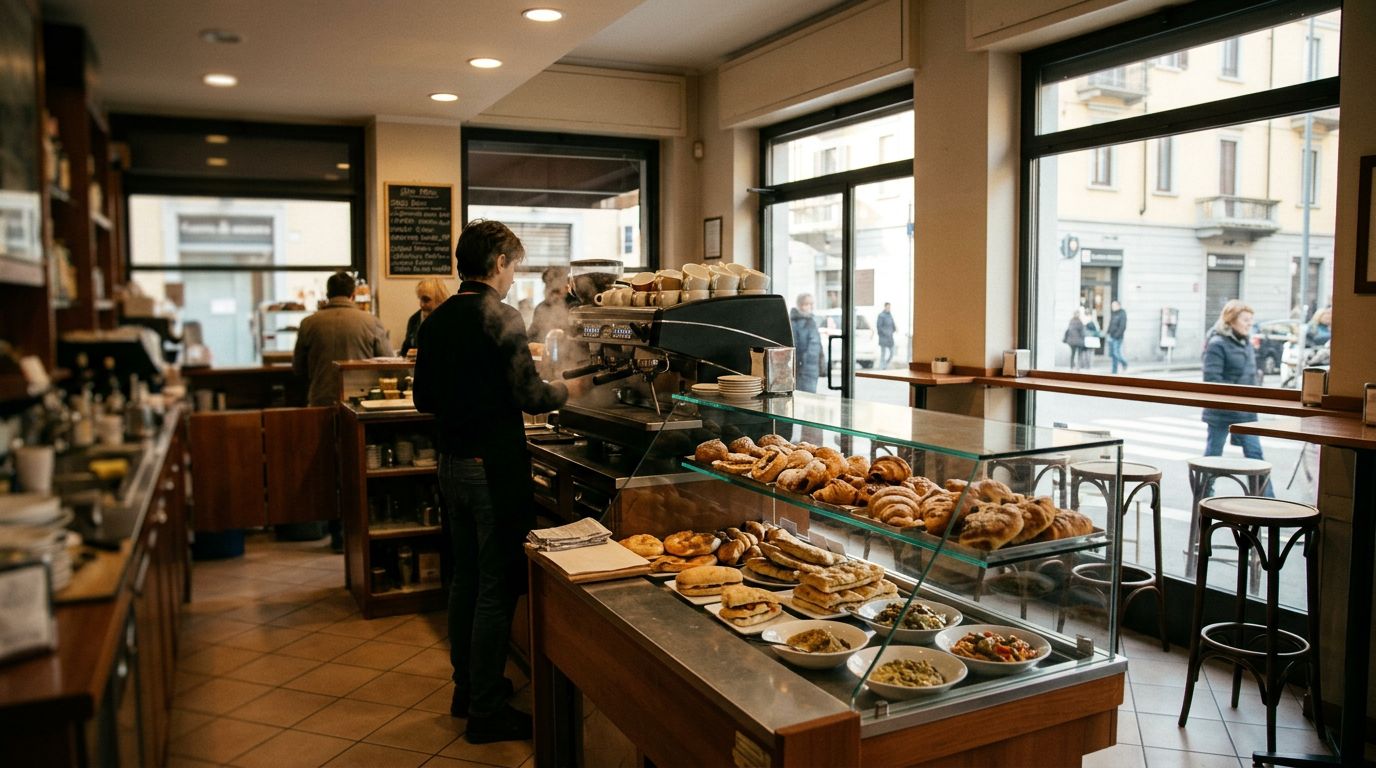Caffetteria Tavola Fredda con Piatti Caldi in Zona Semicentrale