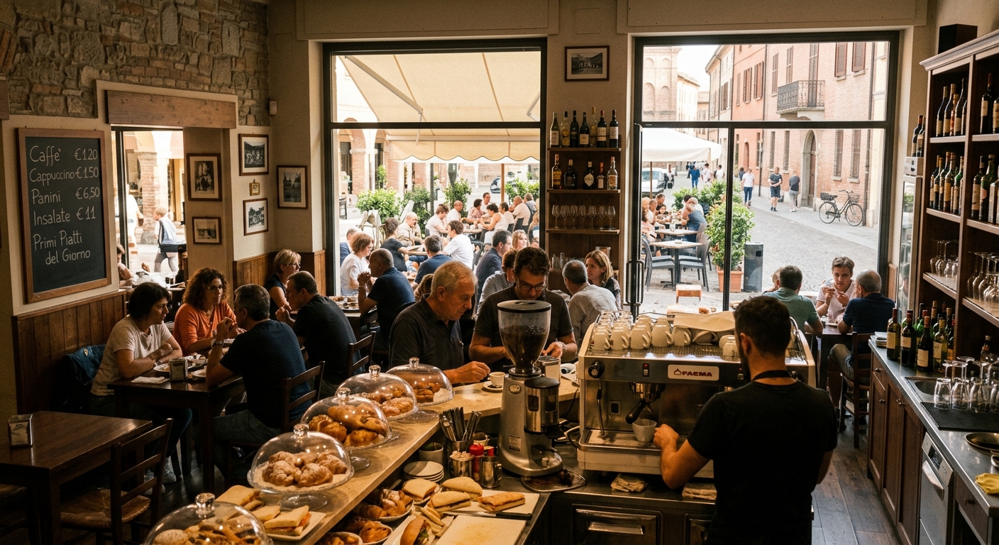 Bar ben avviato a Mirandola con incasso giornaliero di €1.450