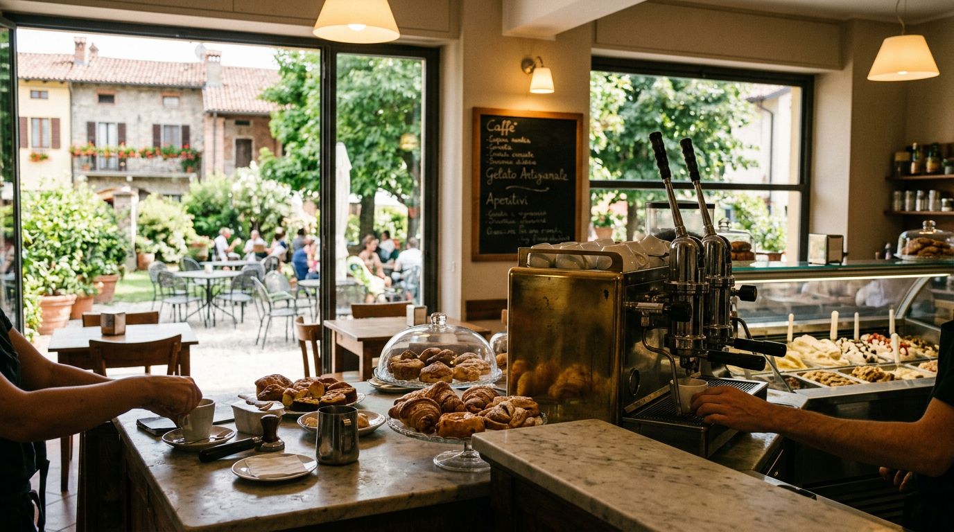 Caffetteria Gelateria con Cucina e Giardino in Bassa Val d'Arda
