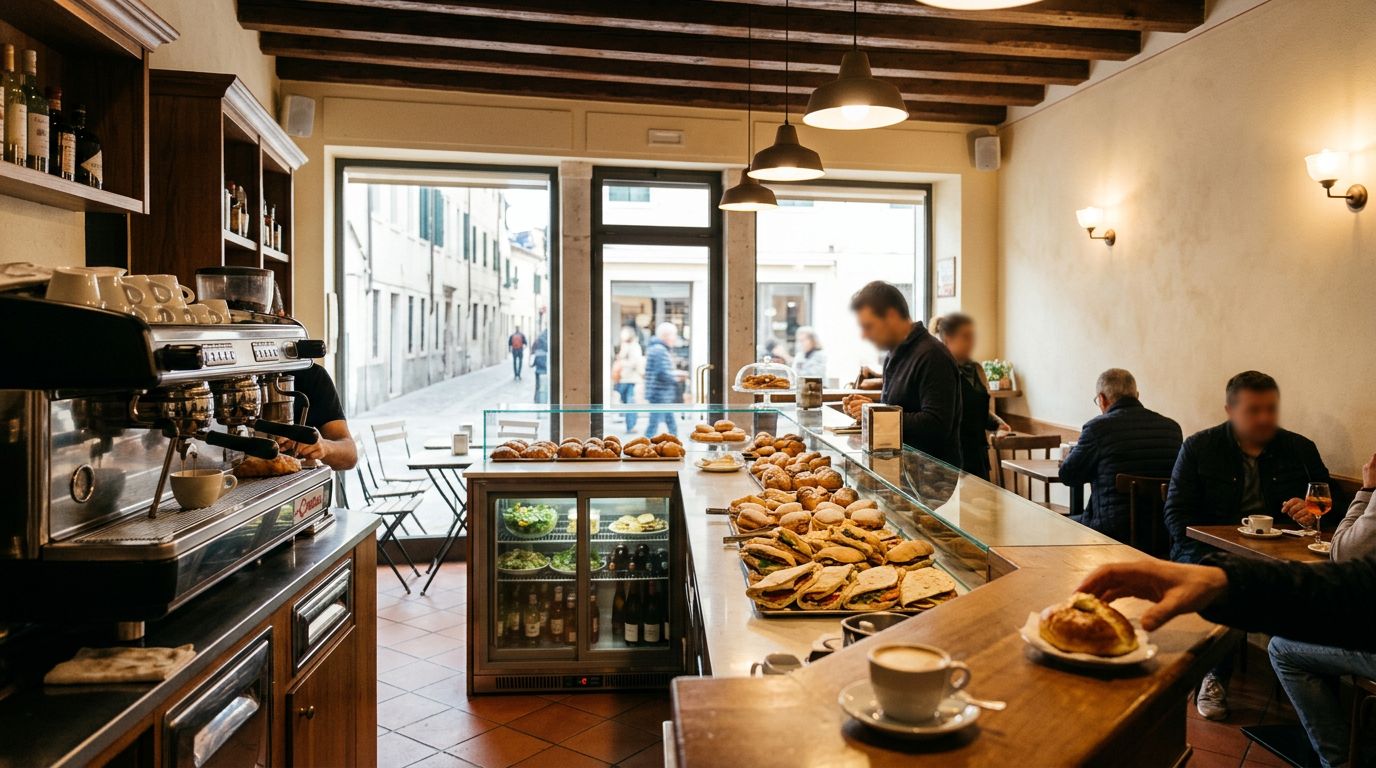 Vendesi Snack Bar-Caffetteria Avviato a Mirano, Ottima Posizione