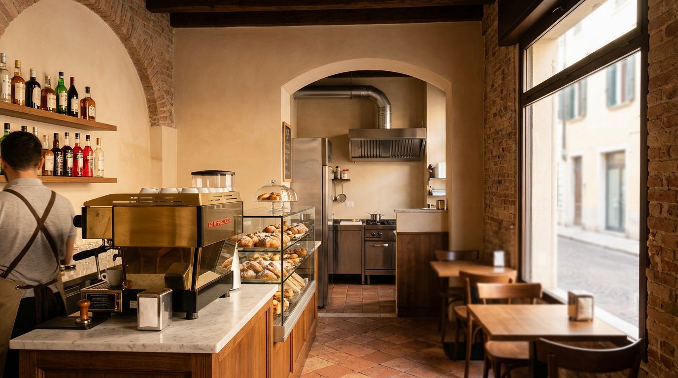 Attività di somministrazione a Veronetta, Verona, con canna fumaria