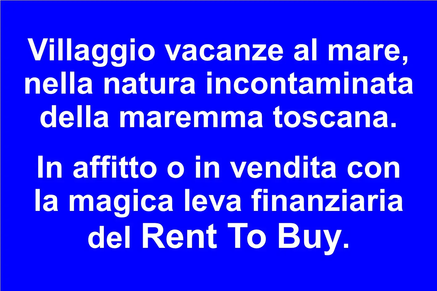 Resort con 66 appartamenti e potenziale glamping in Maremma