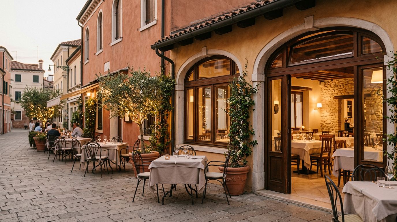 Ristorante con Ampio Plateatico in Posizione Strategica nel Veneto