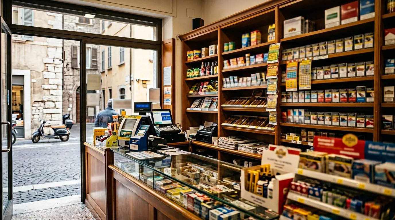 布雷西亚出售的特殊牌照烟草店