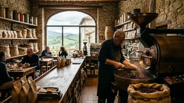 Torrefazione di caffè storica con clientela fidelizzata in Umbria