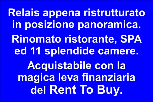 Relais con ristorante panoramico e SPA nelle Marche