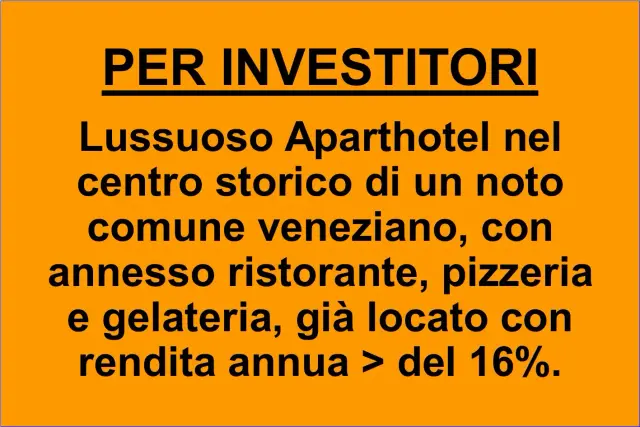 Aparthotel con ristorante e alta rendita nel cuore di Venezia