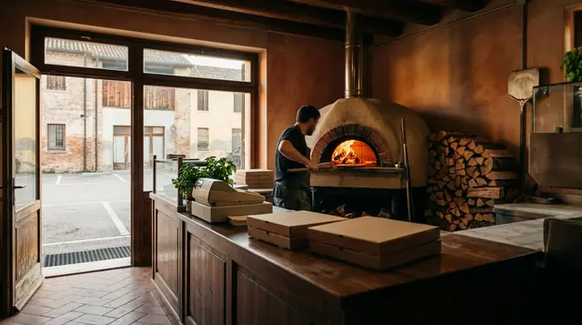 Pizzeria da asporto in affitto vicino Salzano (VE) con forno a legna